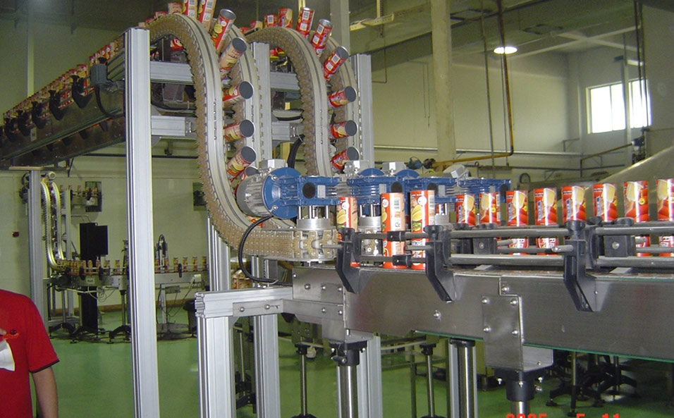 Potato Chip Clip Bottle Conveyor