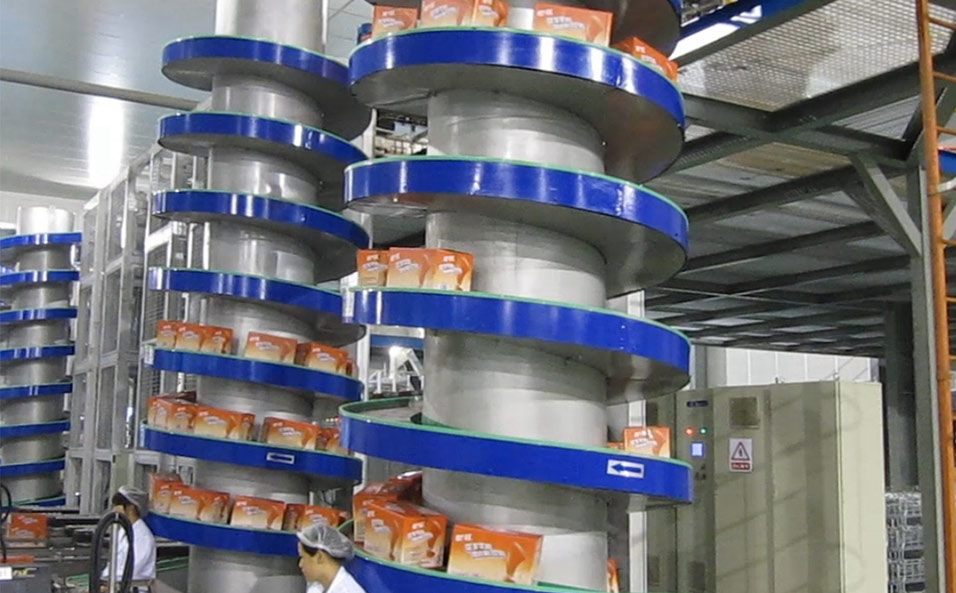 Food product box conveyor system