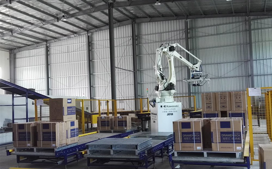 Carton inbound palletizing systems