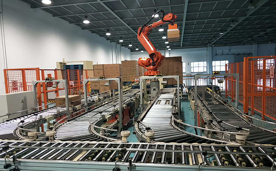 Siping Cigarette Factory Cigarette Case Conveyor System