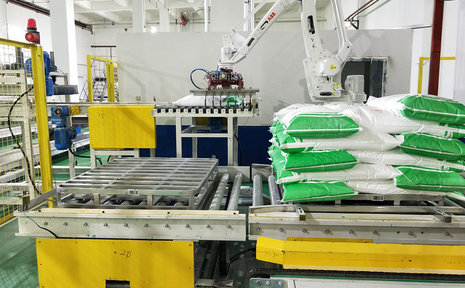 Bag Conveyor Palletizing System