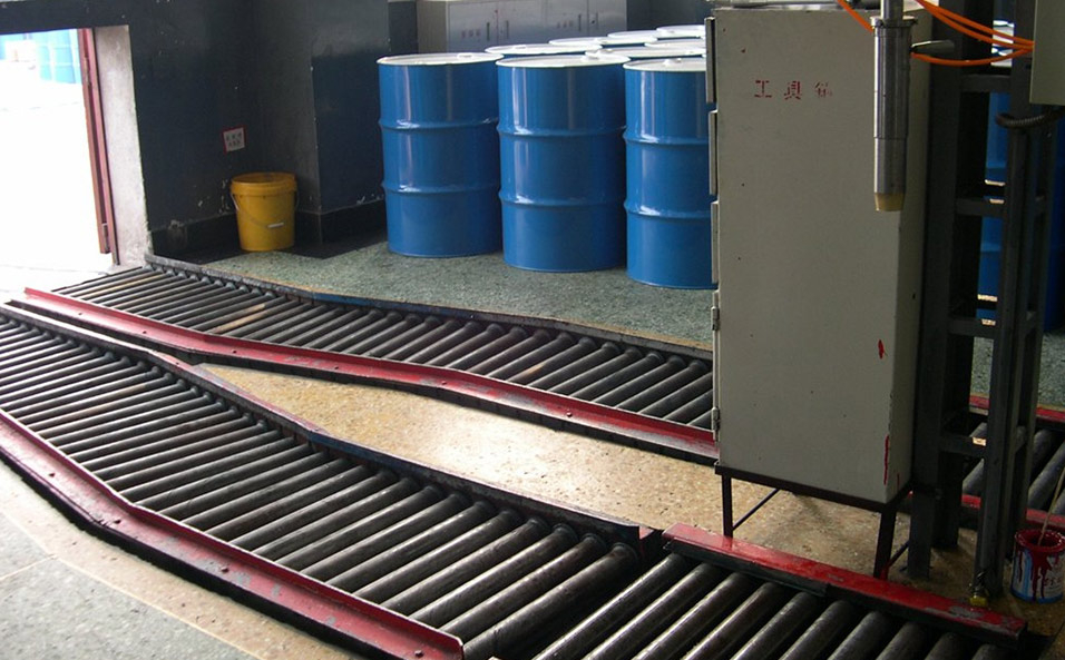 Explosion-proof conveying system for barrels