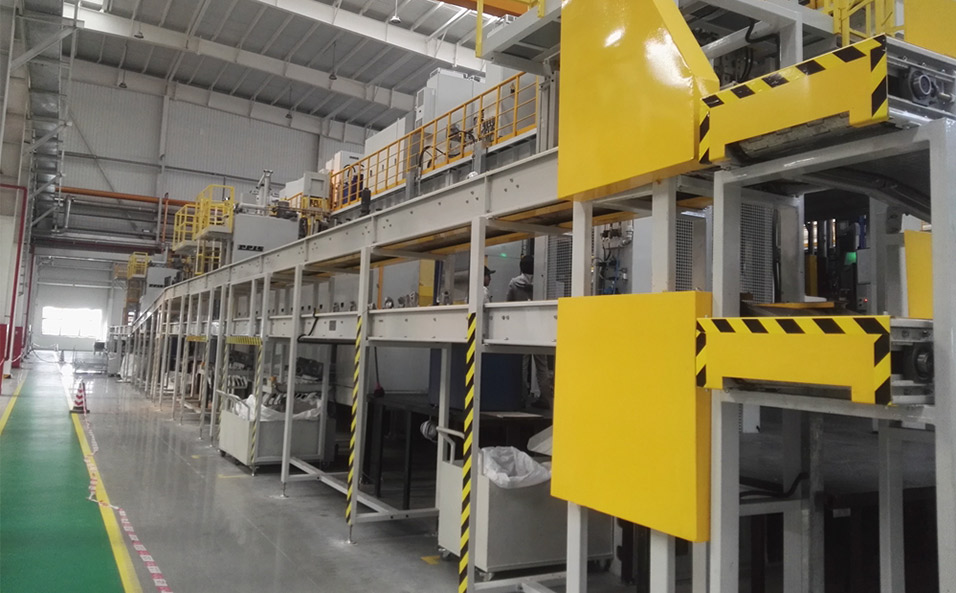 Aluminum automotive parts conveyor system